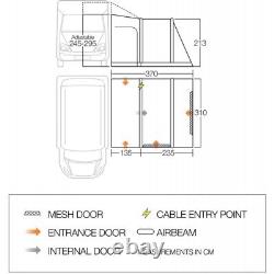 Vango Jura Tall Drive Away Air Awning (2018) TN268 NOW £500