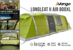 Vango Longleat Air 800XL 8 person X-Large very popular and sought after tent