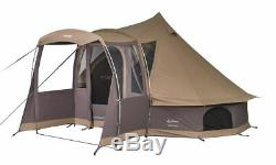 Vango Sandalwood Large Tipi Style Polycotton Glamping Tepee Tent VA01656