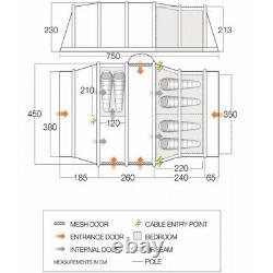 Vango Serenity 600xl Airbeam Tent Elite Collection. Very Large Family Tent