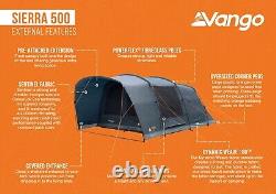 Vango Sierra 500 5-Person Family Tent NEW FOR 2025 FREE P&P