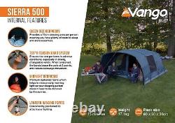 Vango Sierra 500 5-Person Family Tent NEW FOR 2025 FREE P&P