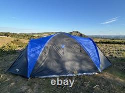Vango Tahoe 400 Tent 4 man Family & Festival Camping Blue&Yellow