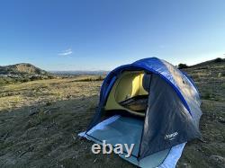 Vango Tahoe 400 Tent 4 man Family & Festival Camping Blue&Yellow