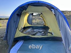 Vango Tahoe 400 Tent 4 man Family & Festival Camping Blue&Yellow