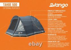 Vango Tahoe 500 Tent 5 Man Dome Tent For Family & Festival Camping Blue 2025