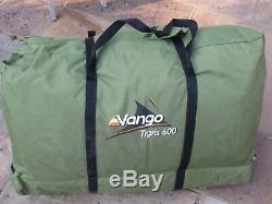 Vango Tigris 600 large green 6 man tent only used once