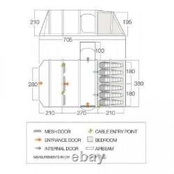 Vango keswick ii 600dlx air tent Deluxe 600 XL Large Family Tent