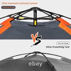 Versatile 3-Person Tent with Removable Rainfly & Extended Porches for Comfort