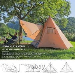 Versatile 6-Person Teepee Tent Perfect for Camping, Festivals & Beach Trips