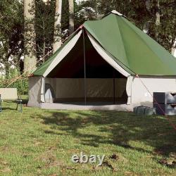 VidaXL 8-Person Family Tent Tipi Green Waterproof Camping Outdoor Shelter