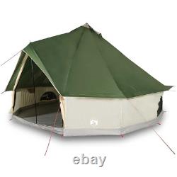 VidaXL 8-Person Family Tent Tipi Green Waterproof Camping Outdoor Shelter
