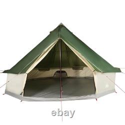 VidaXL 8-Person Family Tent Tipi Green Waterproof Camping Outdoor Shelter