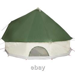 VidaXL 8-Person Family Tent Tipi Green Waterproof Camping Outdoor Shelter
