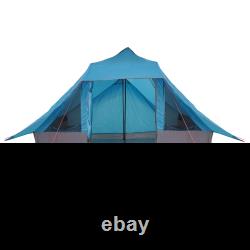 VidaXL Family Tent Tipi Blue 10-Person Waterproof