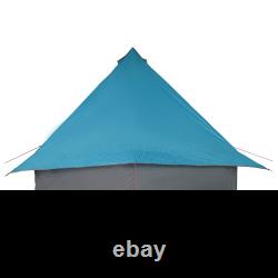 VidaXL Family Tent Tipi Blue 8-Person Waterproof