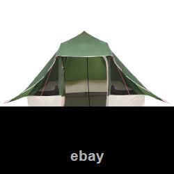VidaXL Family Tent Tipi Green 8-Person Waterproof