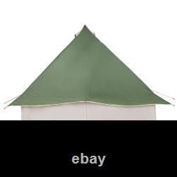 VidaXL Family Tent Tipi Green 8-Person Waterproof