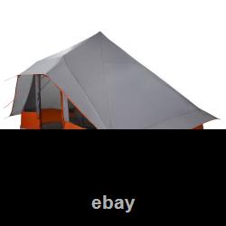 VidaXL Family Tent Tipi Grey and Orange 10-Person Waterproof