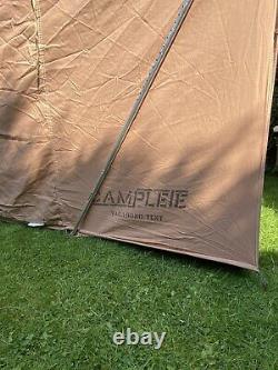 Vintage 1950s large American Vagabond canvas camping tent 6 man event hut space