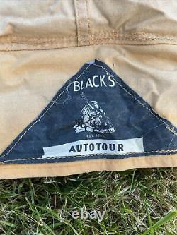 Vintage Blacks Of Greenock Auto tour 3/4 Berth Canvas Tent