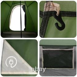 WALPLUS 3 Person Green Tipi Camping Tent Waterproof Outdoor Shelter