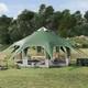 Walplus 5 Person Family Tent Green Waterproof Pu Coated Camping Dome