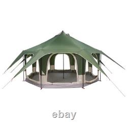 WALPLUS 5 Person Family Tent Green Waterproof PU Coated Camping Dome WALPLUS 5 Person Family Tent Green Waterproof PU Coated Camping Dome