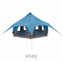 WALPLUS Blue 10 Person Family Camping Tent Waterproof PU Coated Dome