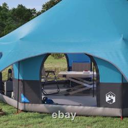 WALPLUS Blue 10 Person Family Camping Tent Waterproof PU Coated Dome