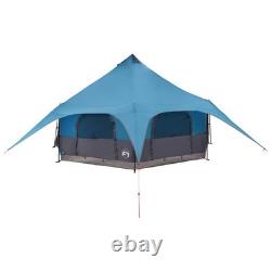 WALPLUS Blue 10 Person Family Camping Tent Waterproof PU Coated Dome