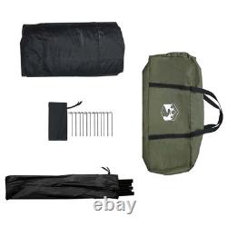 WALPLUS Cabin Tent Army Green 340x246x210cm Polycotton Outdoor Tent
