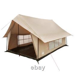 WALPLUS Cabin Tent Cream 340x246x210cm Polycotton Camping Shelter