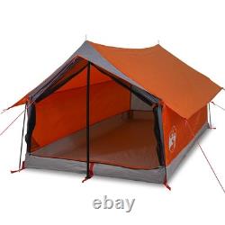 WALPLUS Camping Tent 2-Person Grey and Orange Waterproof Outdoor Shelter