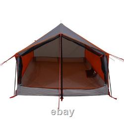 WALPLUS Camping Tent 2-Person Grey and Orange Waterproof Outdoor Shelter