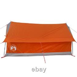WALPLUS Camping Tent 2-Person Grey and Orange Waterproof Outdoor Shelter