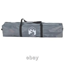 WALPLUS Camping Tent 4 Person Grey & Orange Quick Release Waterproof