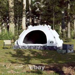WALPLUS Camping Tent 4 Person White Blackout Quick Release Waterproof