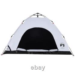 WALPLUS Camping Tent 4 Person White Blackout Quick Release Waterproof