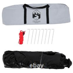 WALPLUS Camping Tent 4 Person White Blackout Quick Release Waterproof