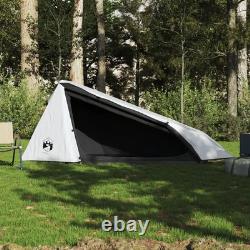 WALPLUS Camping Tent Tunnel 1-Person White Blackout Fabric Waterproof