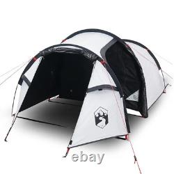 WALPLUS Camping Tent Tunnel 3-Person White Blackout Fabric Waterproof
