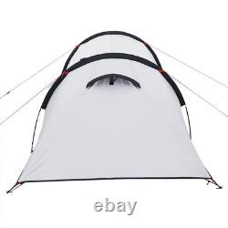 WALPLUS Camping Tent Tunnel 3-Person White Blackout Fabric Waterproof