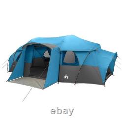 WALPLUS Family Tent Blue 10 Person Rainfly Water-Resistant Tunnel Design