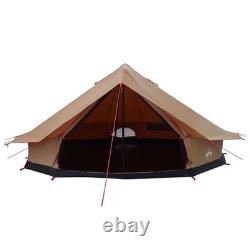 WALPLUS Family Tent Brown 12 Person Polycotton Outdoor Shelter