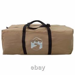 WALPLUS Family Tent Brown 12 Person Polycotton Outdoor Shelter