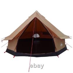WALPLUS Family Tent Brown 8 Person Polycotton Large Camping Tent