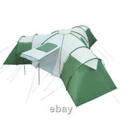 WALPLUS Family Tent Dome 12-Person Green Waterproof Outdoor Camping Shelter
