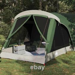 WALPLUS Family Tent Green 550x555x208cm Large Camping Shelter 12 Person