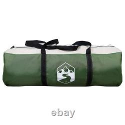 WALPLUS Family Tent Green 550x555x208cm Large Camping Shelter 12 Person